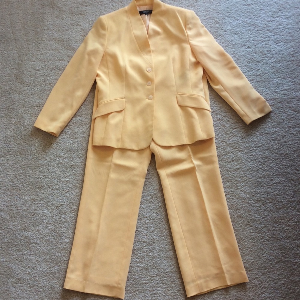Kasper Women's Yellow Suit Set